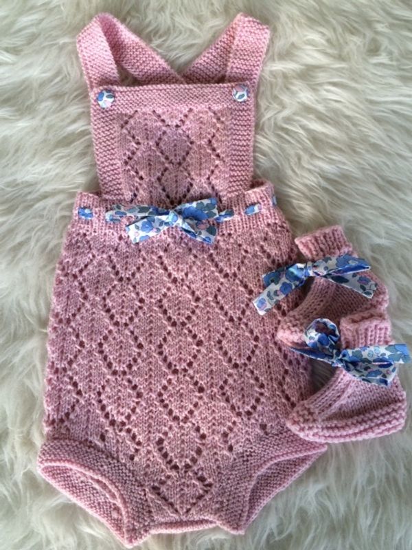 PDF strikkeoppskrift romper Marie