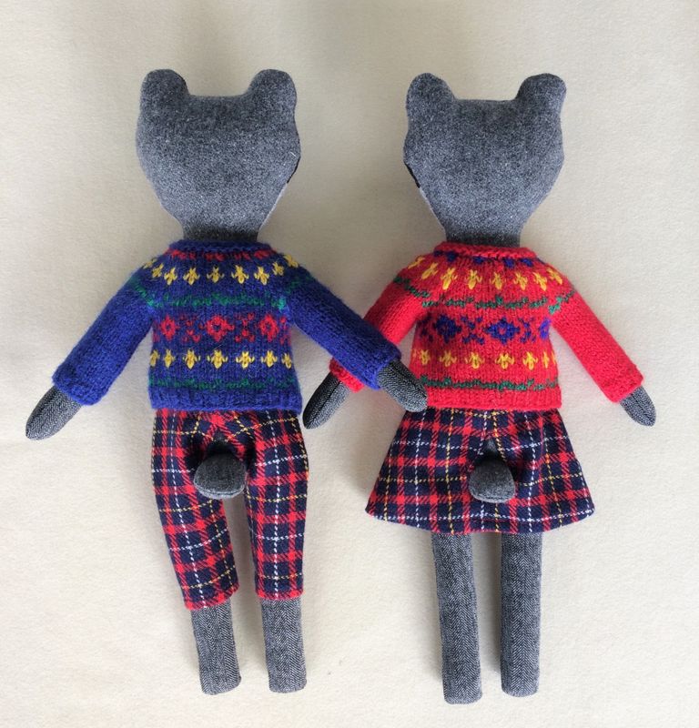 Barnigjen symønster Brillebjørn