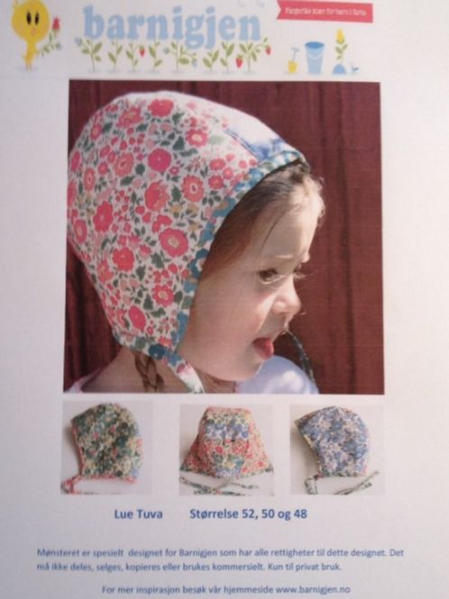 Hovedbilde Barnigjen symønster lue Tuva