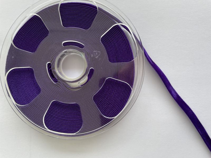 Fløyelsbånd lilla 9 mm