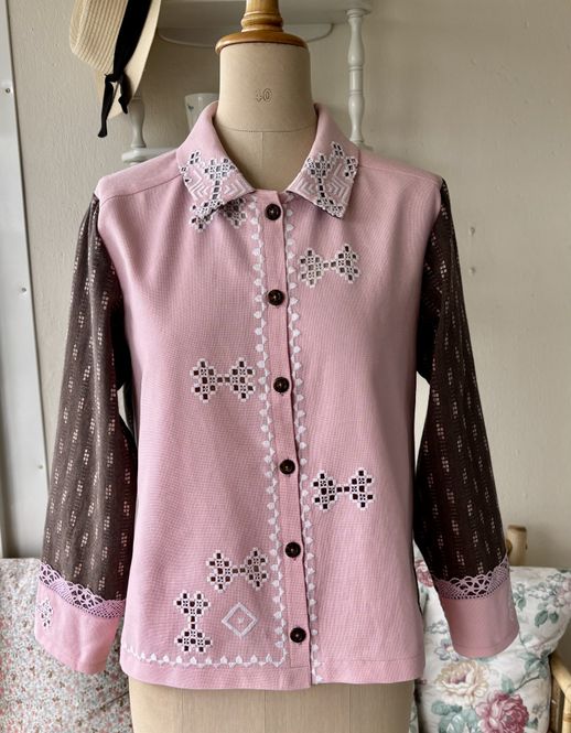 Hovedbilde X SOLGT Skjortejakke rosa og ...