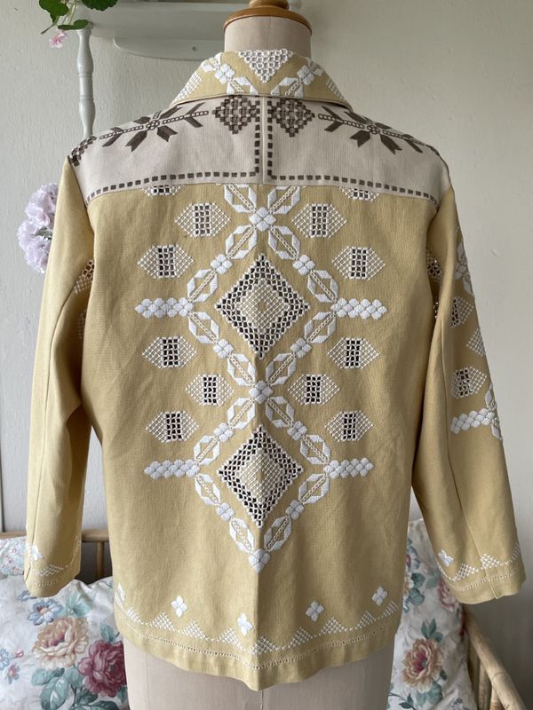 X SOLGT Skjortejakke strågul Hardanger