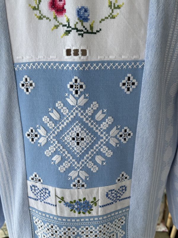 X SOLGT Skjortejakke Blå Hardangersøm 