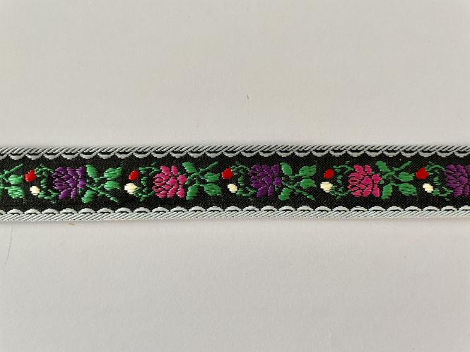 Hovedbilde Jacquardbånd sort med ...